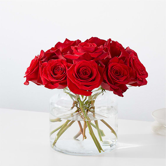 Cupids Embrace Red Rose Bouquet