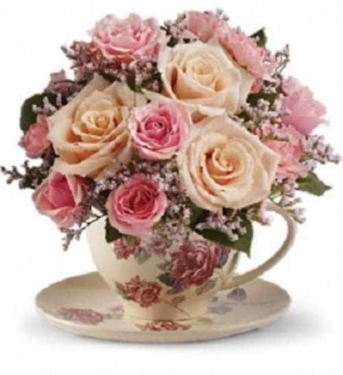 Victorian Teacup Bouquet