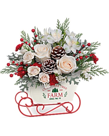 Winter Sleigh Bouquet