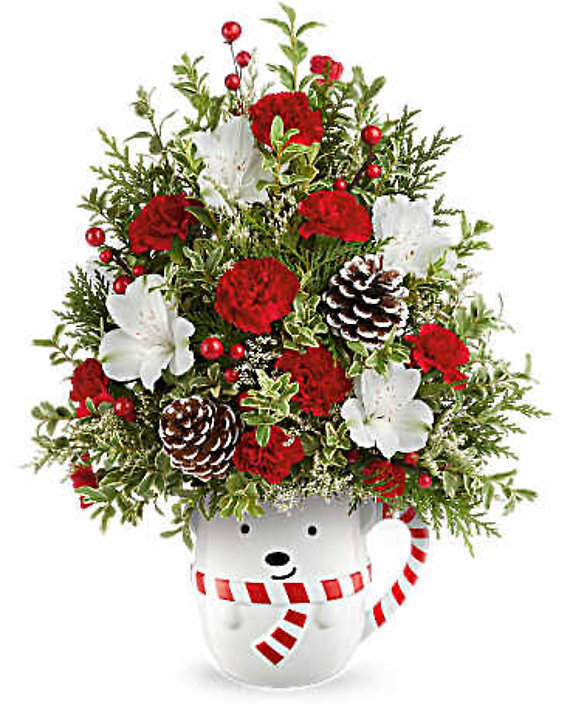 Send A Hug Snowy Lane Tree