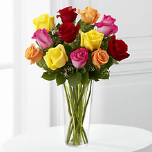 Bright Spark Rose Bouquet