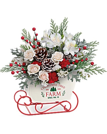 Winter Sleigh Bouquet