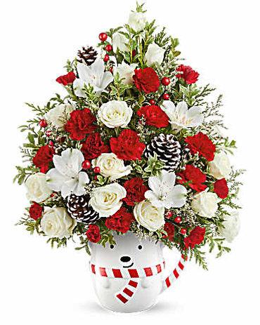 Send A Hug Snowy Lane Tree